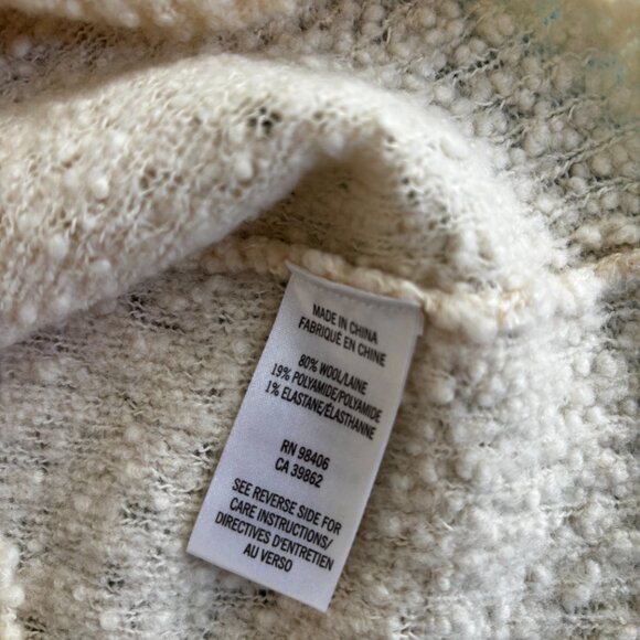 Theory Wool long sleeve shirt, cream size S - Picture 3 of 3